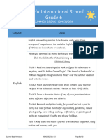 Grade VI Summer Break Homework Plan SS 2023