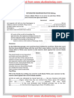 CBSE Class 10 English Assignment - Integrated Grammer Practice