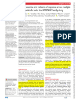 2021A Regular Exercise and Patterns of Response Across Multiple Cardiometabolic Traits - The HERITAGE Family Study