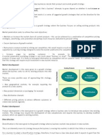 Ansoff Matrix