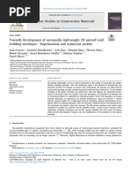 Towards Development of Sustainable Lightweight 3D Printed Wall Building Envelopes - Experimental and Numerical Studies