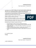 Informe Psicologico