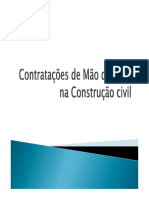 Contratações de Mão de Obra