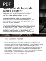 Qué Tipos de Buses de Campo Existen