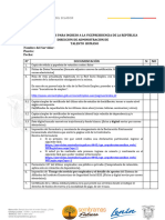 Solicitud de Documentos de Ingreso