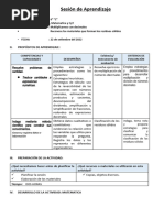 Sesión de Aprendizaje Jueves 22