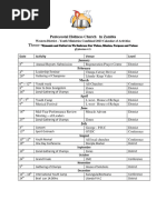 2023 Combined Calendar of Activities