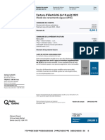 Mode de Versements Égaux (MVE) : Facture D'électricité Du 18 Août 2023