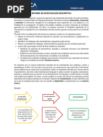 Pautas para Elaboración de Informe de Investigación Descriptiva