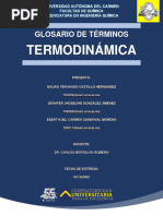 Glosario de Termodinámica