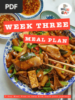 Week Three Meal Plan