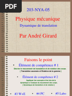 Physique Mécanique: Dynamique de Translation