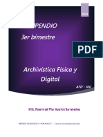 Compendio 3er Bimestre: Archivística Física y Digital