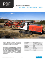 Sandvik DP1500i: Surface Top Hammer Drills