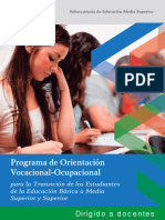 Programa de Orientacion Vocacional Ocupacional