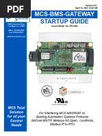 MCS-BMS-GATEWAY Startup Guide