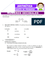 Numeros Decimales para Cuarto de Primaria