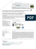 A Critical Review of Advanced Nanotechnology and Hybrid Membrane Based