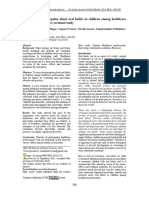 Assessment of Knowledge Attitude and Practice of Oral Habits Among Health Care Professionals