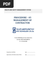 05 Management of Contractor