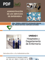 Unidad I Administración de Los Servicios de Enfermería