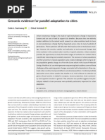 Genomic Evidence For Parallel Adaptation To Cities