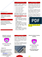 PV Solar Course Brochure