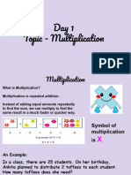 Multiplication As Repeated Addition - 2023-24