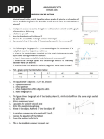 Uniform Linear Motion