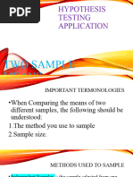 Hypothesis Testing Application 2