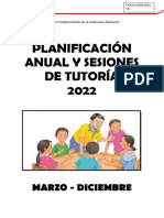 Plan de Tutoria - SESION DE APRENDIZAJE 2022 MODELOS