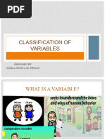 2 Classification of Variables