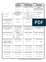 3 Math Review Q1 (Solving Quadratics)