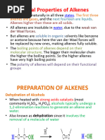 3.3 Reactions and Synthesis of Alkenes PPT 1