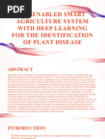 Iot-Enabled Smart Agriculture System With Deep Learning For The Identification of Plant Disease