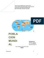 La Poblacion Mundial y Continentes