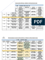 Horarios Sordos 2022