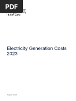  Electricity Generation Cost 2023