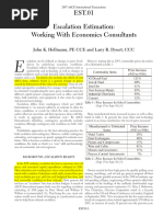 AACE Escalation Estimation: Working With Economics Consultants