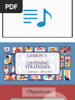 Lesson 1 Listening Strategies