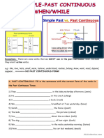 Past Simple and Past Continuous, When-While