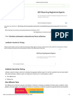 Antibiotic Sensitivity Testing