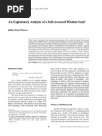 Webster Self Assessed Wisdom Scale