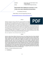 Jurnal - Penerapan Sanksi Kode Etik Terhadap Advokat Yang Melakukan Pelanggaran Profesi Di Indonesia