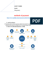 Methods of Payment