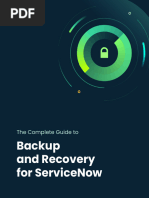 Backup and Recovery For ServiceNow 0516