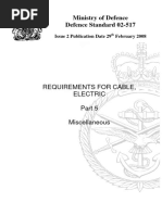 02-517 Part 5 Issue 2 Requirement For Cables