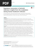 Regulatory Monocytes in Helminth Infections - Insights From The Modulation During Human Hookworm Infection