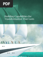 Building Capabilities For Transformation That Lasts