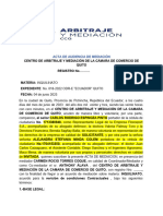 Acta de Audiencia de Mediación Cam, Q